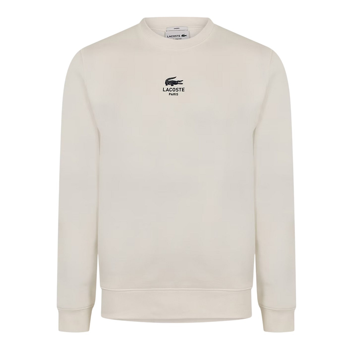 White - Front - Lacoste Unisex Adult Central Sweatshirt