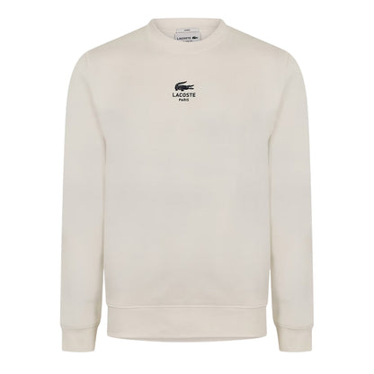 White - Front - Lacoste Unisex Adult Central Sweatshirt