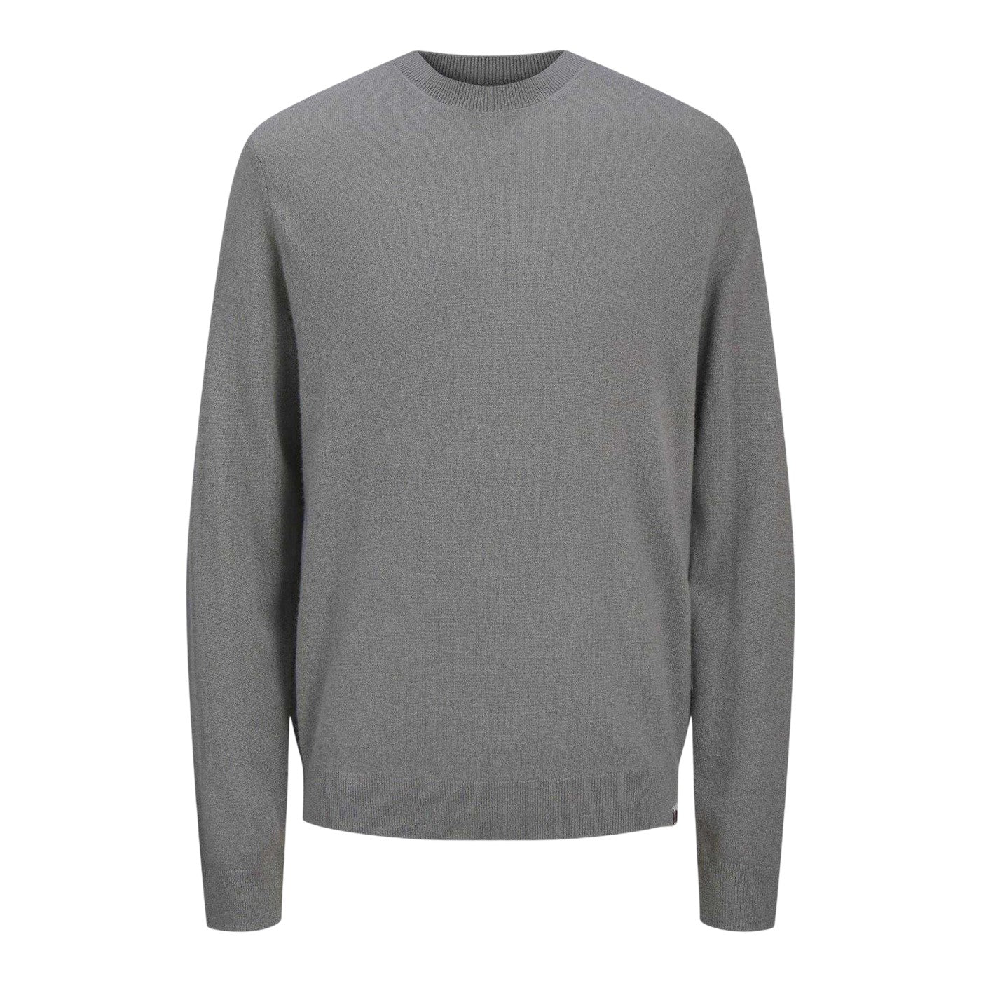 Grey - Front - Jack And Jones Mens Cashmere Blend Relaxed Fit Sweatshirt