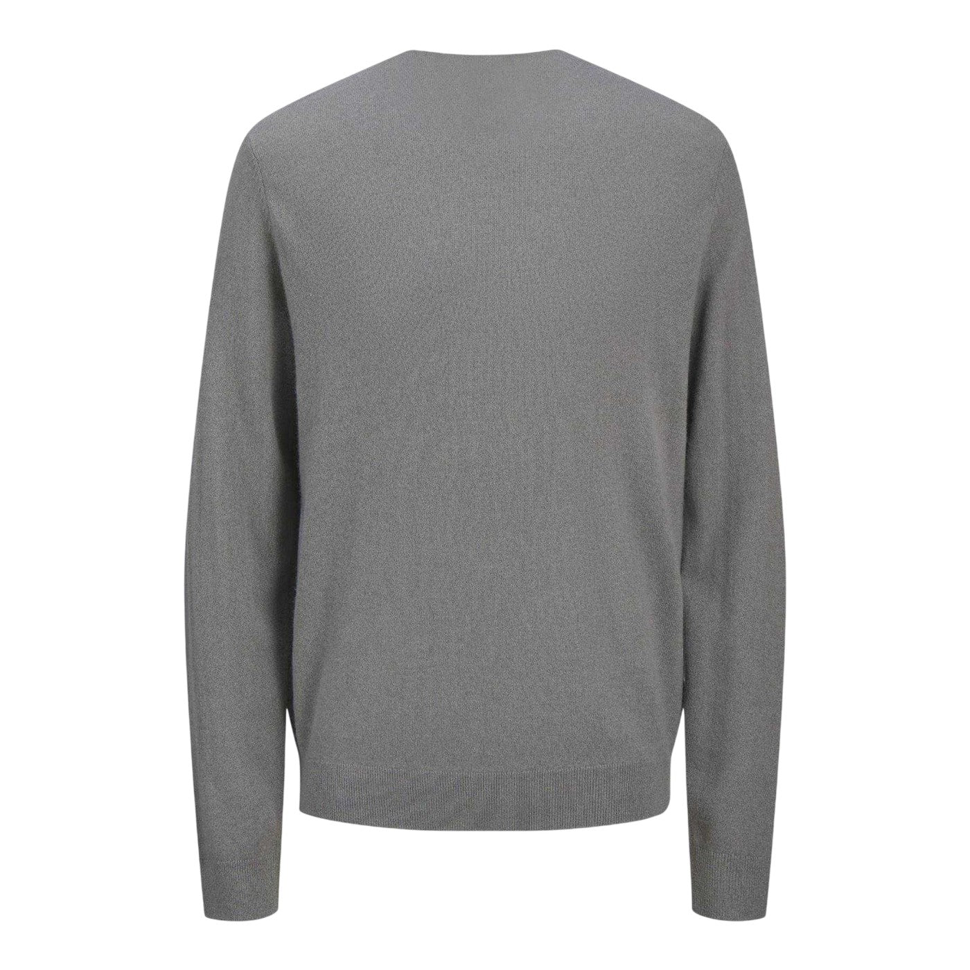 Grey - Back - Jack And Jones Mens Cashmere Blend Relaxed Fit Sweatshirt