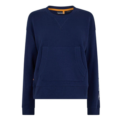 Peacoat - Front - Timberland Womens-Ladies Regular Long-Sleeved Sweatshirt