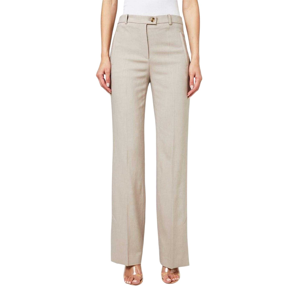 Beige - Lifestyle - Boss Womens-Ladies Tailored Trousers