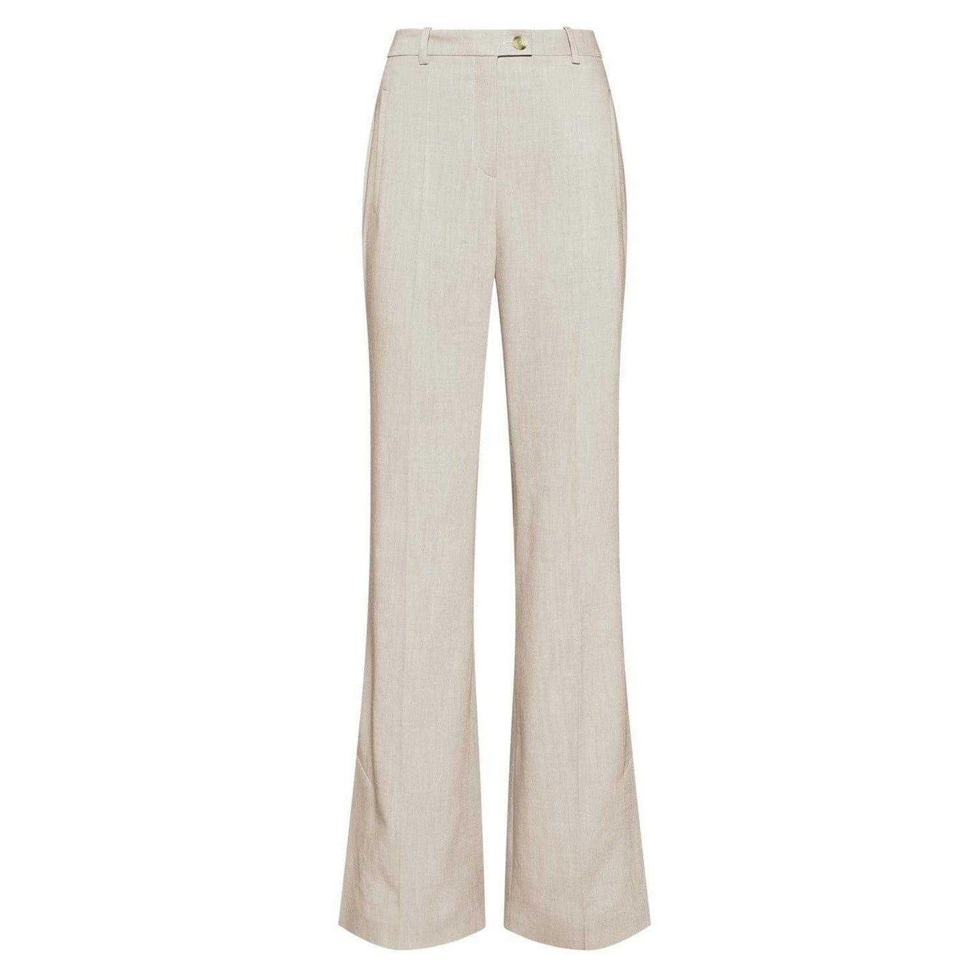 Beige - Front - Boss Womens-Ladies Tailored Trousers