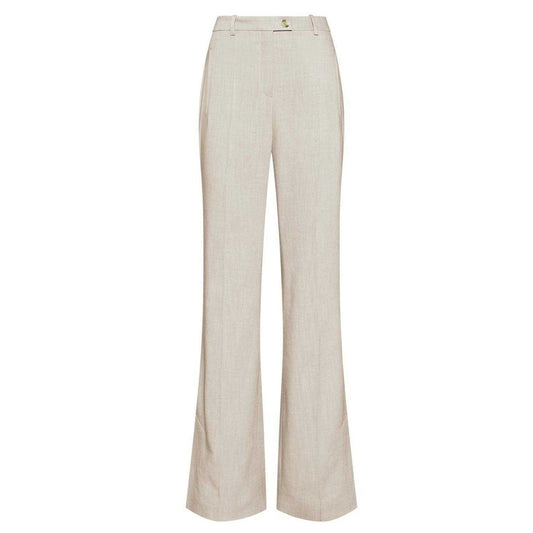 Beige - Front - Boss Womens-Ladies Tailored Trousers