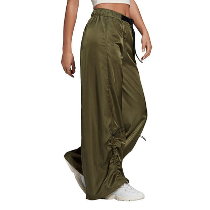 Khaki Green - Side - Adidas Womens-Ladies Originals Cargo Trousers
