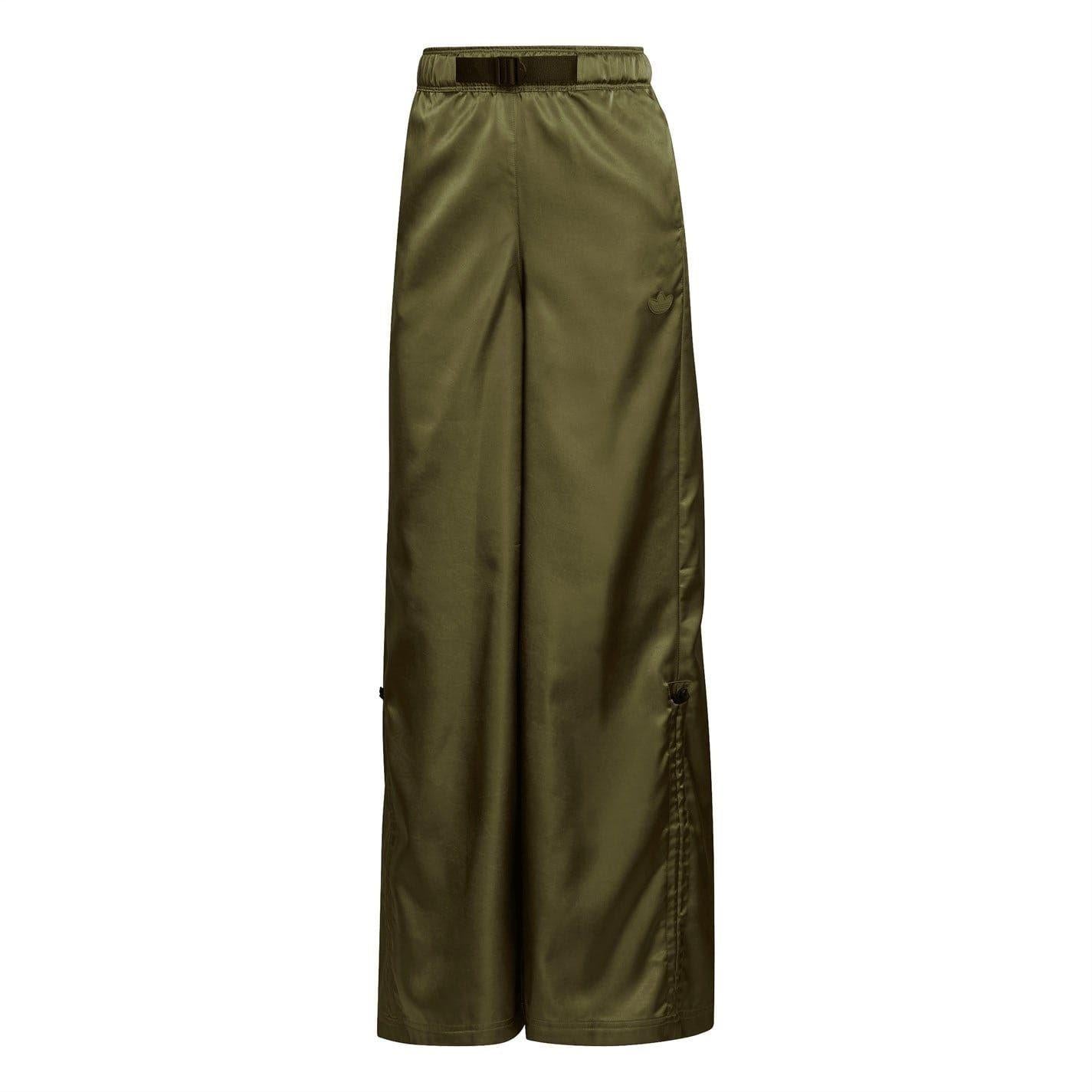 Khaki Green - Front - Adidas Womens-Ladies Originals Cargo Trousers