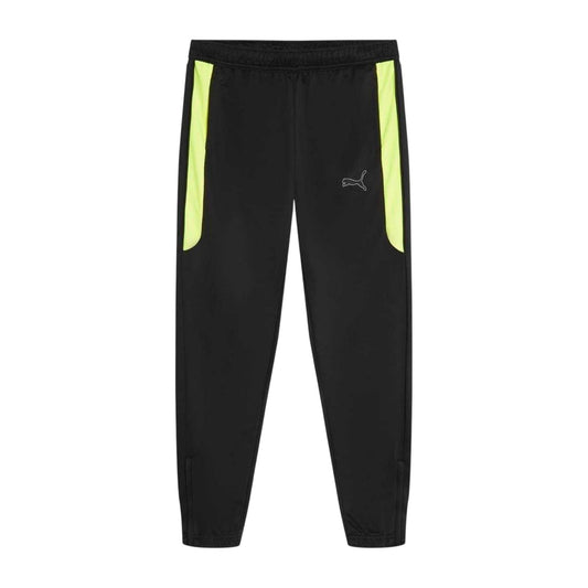 Black-Yellow - Front - Puma Childrens-Kids Finesse Performance Tracksuit Bottoms