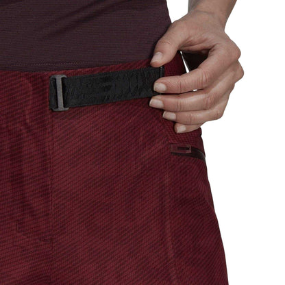 Red - Side - Adidas Womens-Ladies Slim Hiking Trousers