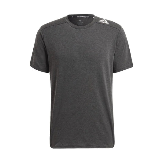 Black - Front - Adidas Mens Training T-Shirt