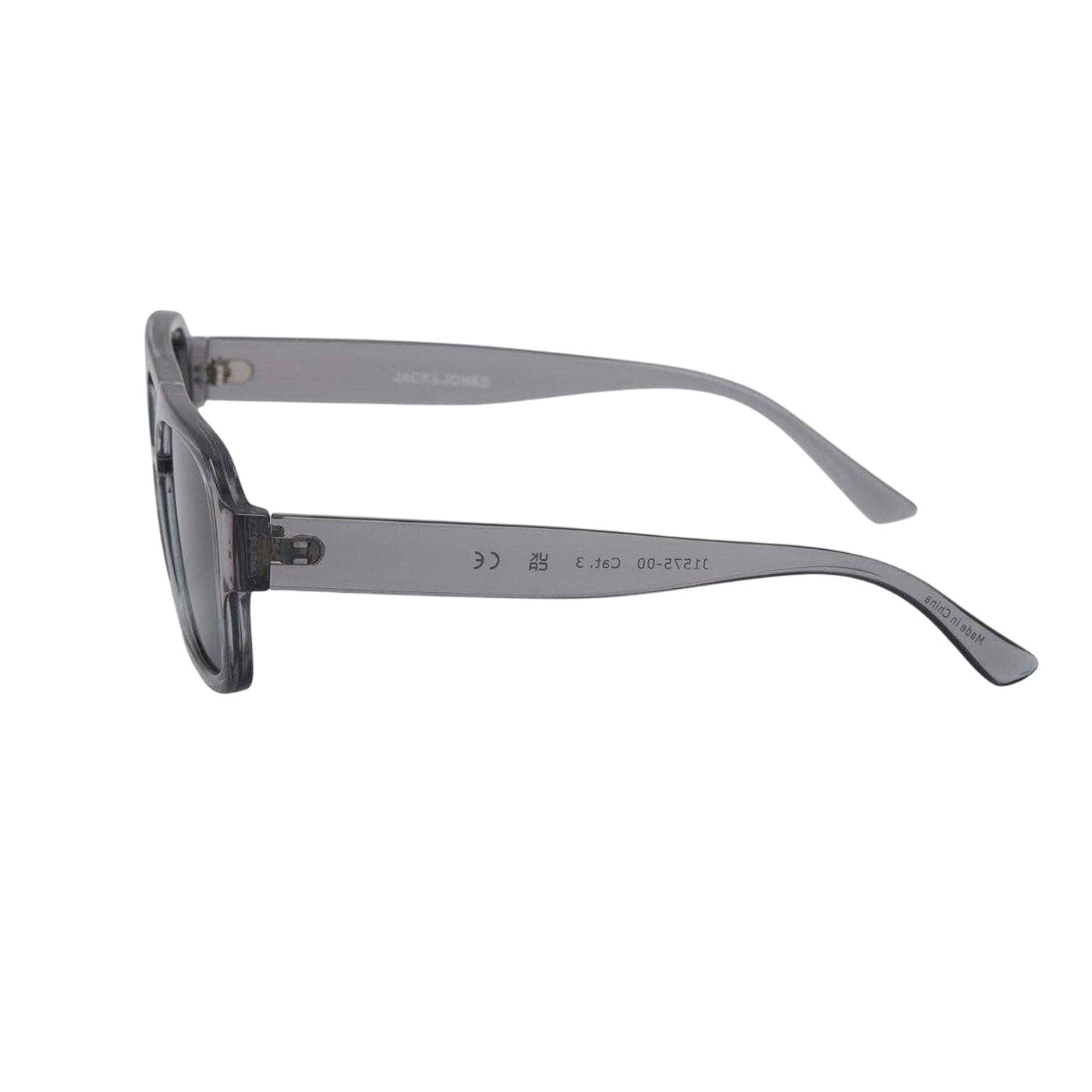 Grey - Back - Jack And Jones Ryder Rectangle Sunglasses