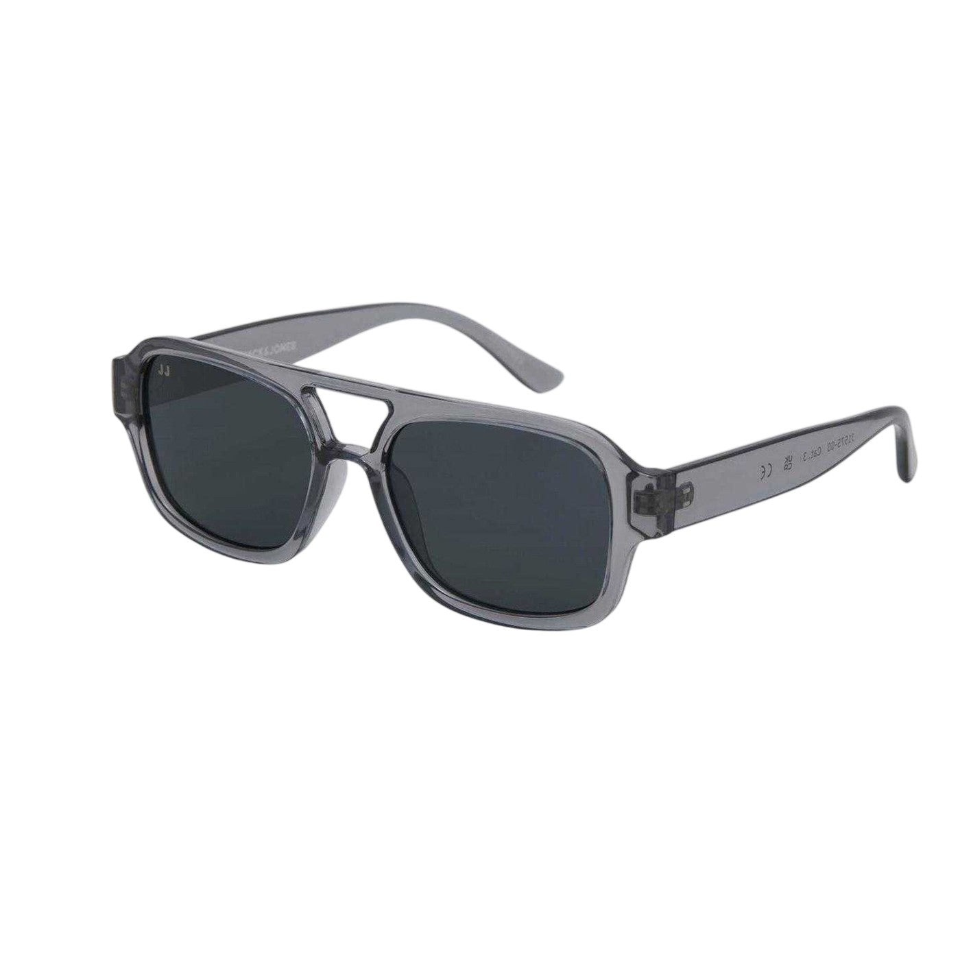 Grey - Side - Jack And Jones Ryder Rectangle Sunglasses