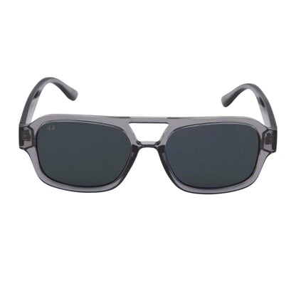Grey - Front - Jack And Jones Ryder Rectangle Sunglasses