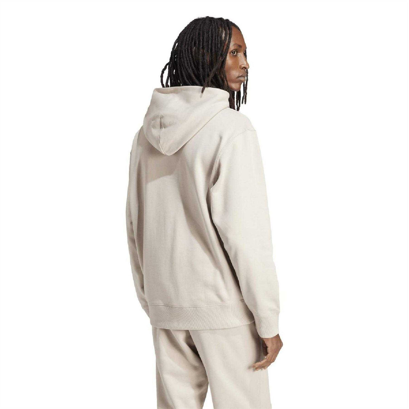 Beige - Back - Adidas Mens Adicolor Contempo French Terry Hoodie