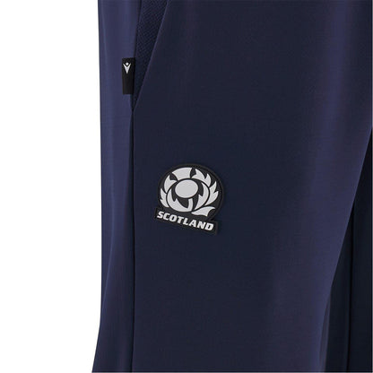 Navy - Side - Scotland RU Mens Logo Tracksuit Bottoms