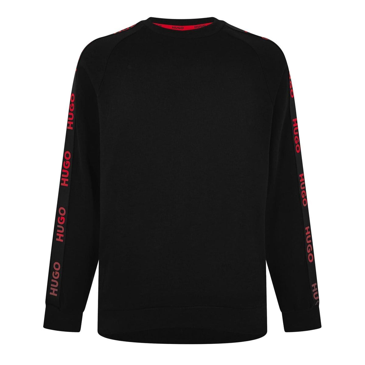Black - Front - Hugo Mens Sporty Logo Lounge Sweatshirt