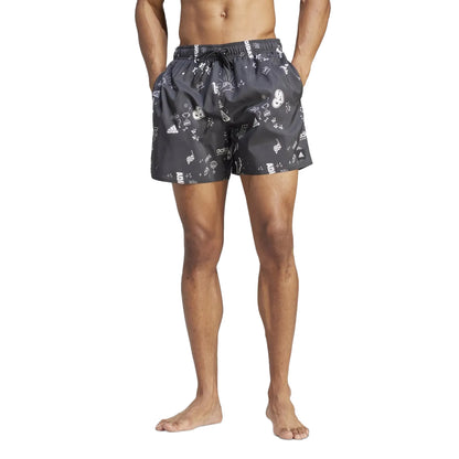 Black - Lifestyle - Adidas Mens Brand Love Classic Swim Shorts