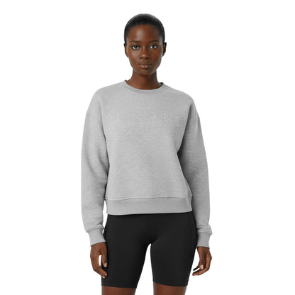 Grey Marl - Side - USA Pro Womens-Ladies Classic Sweatshirt