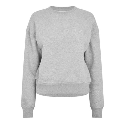 Grey Marl - Front - USA Pro Womens-Ladies Classic Sweatshirt