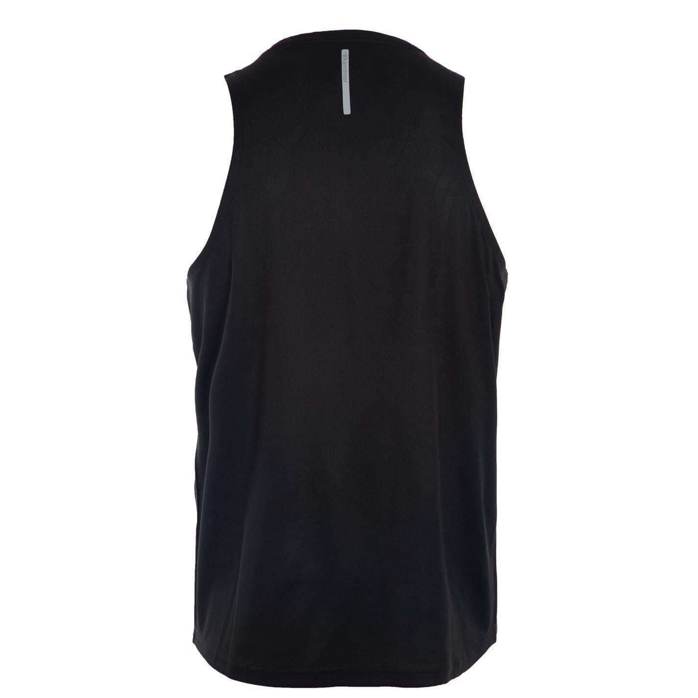 Black - Back - Karrimor Mens Logo Running Vest Top