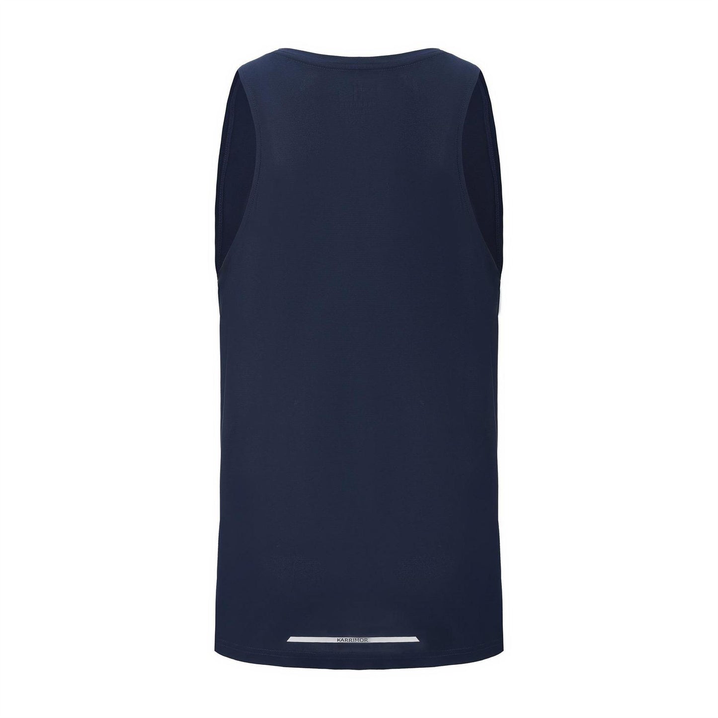 Navy - Back - Karrimor Mens Logo Running Vest Top
