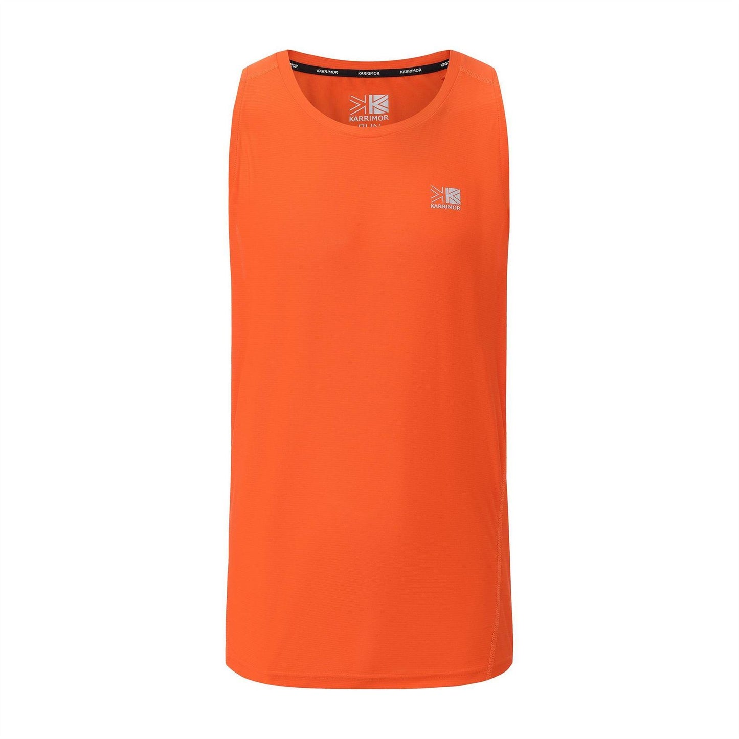 Fire Orange - Front - Karrimor Mens Logo Running Vest Top