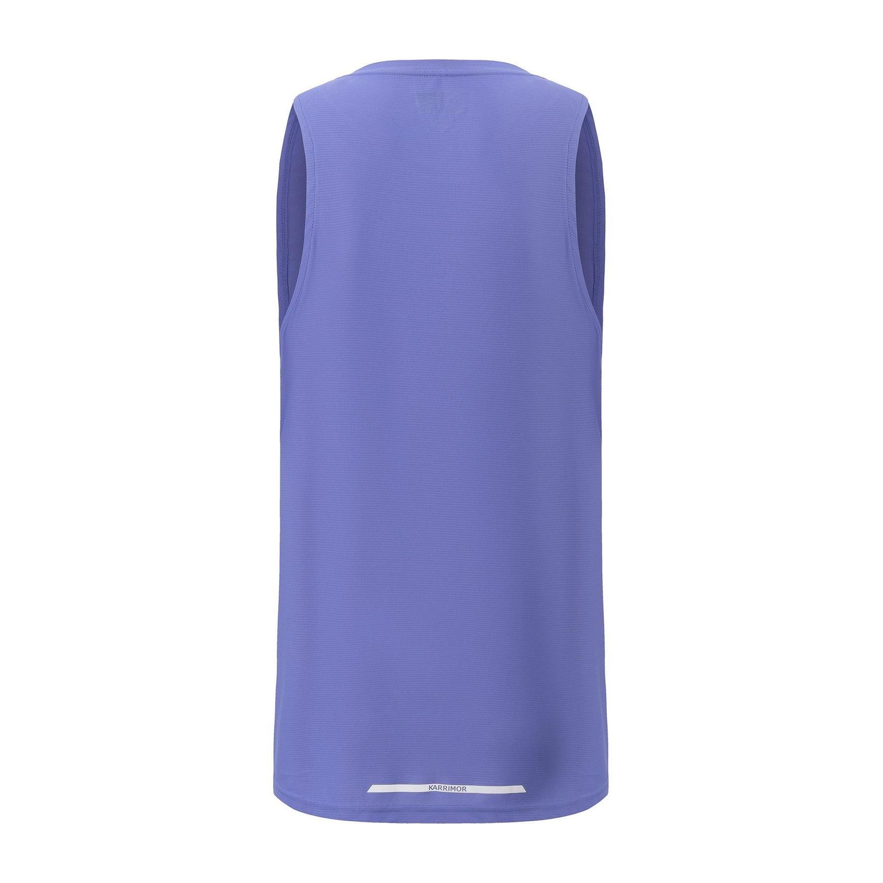 Bold Blue - Back - Karrimor Mens Logo Running Vest Top