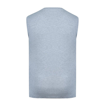 Grey Marl - Back - Slazenger Mens Cotton Sleeveless Vest Top