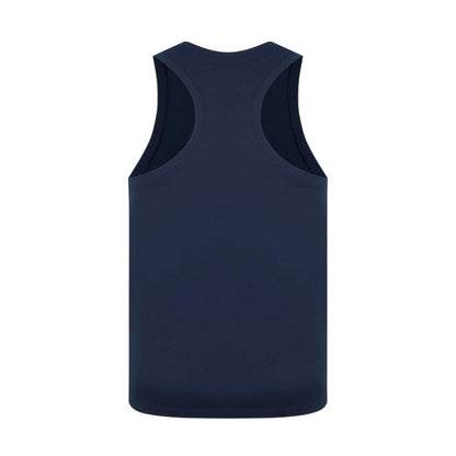 Navy - Back - Slazenger Mens Cotton Sleeveless Vest Top