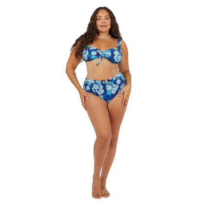 Blue-White - Lifestyle - Brave Soul Womens-Ladies Floral Bikini Top