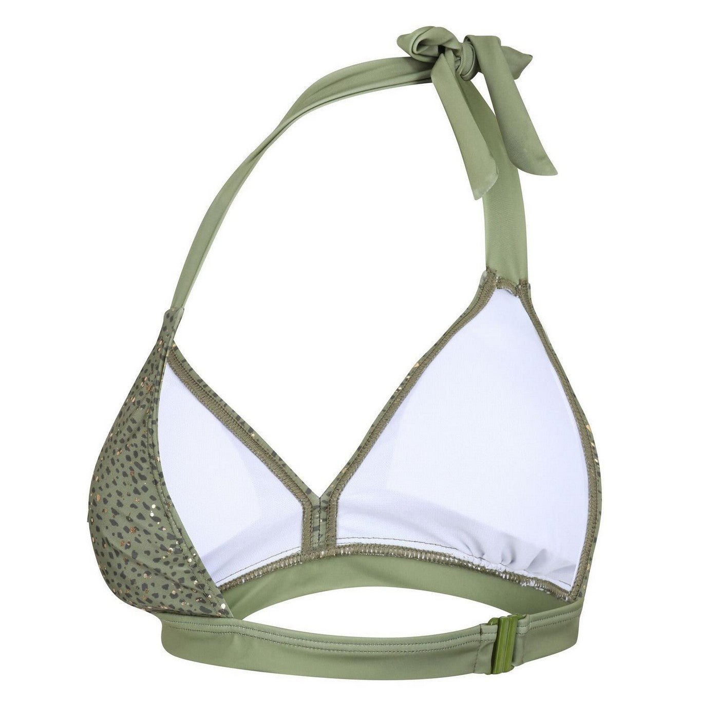 Green Fields - Side - Regatta Womens-Ladies Flavia Leopard Print Bikini Top