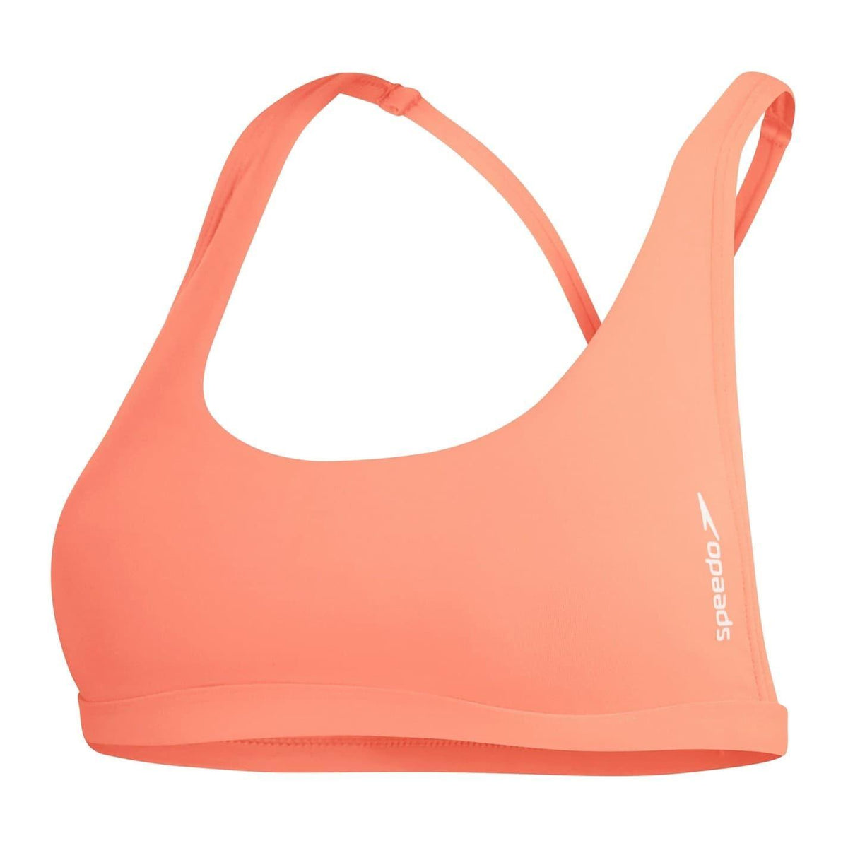 Peach - Front - Speedo Womens-Ladies Flu3nte Bikini Top