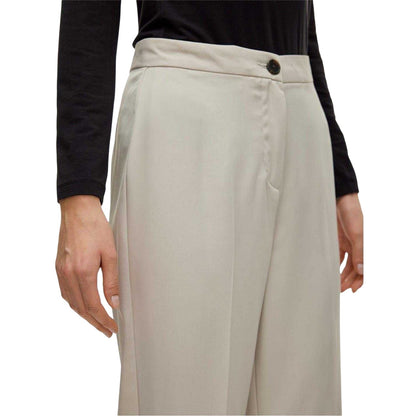 Silver - Side - Vero Moda Womens-Ladies Vmrita Regular Trousers