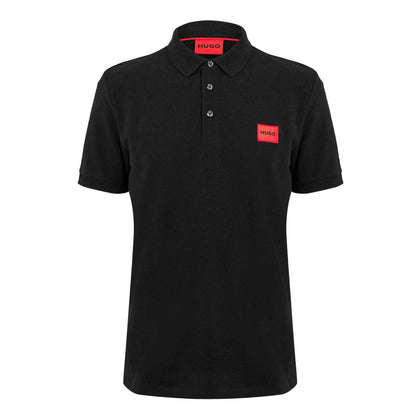 Black - Front - Hugo Mens Dereso Short-Sleeved Polo Shirt