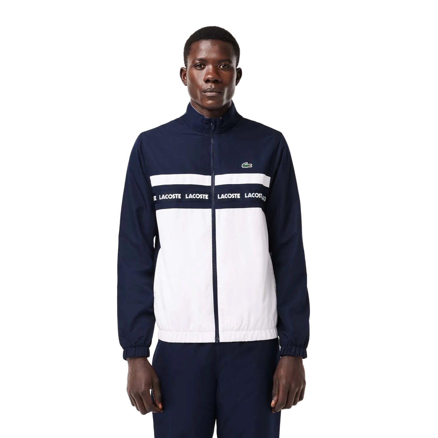 Navy-White - Lifestyle - Lacoste Mens Sportsuit Tennis Tracksuit