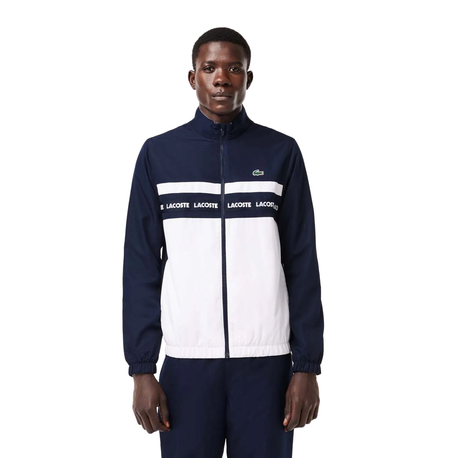 Navy-White - Lifestyle - Lacoste Mens Sportsuit Tennis Tracksuit