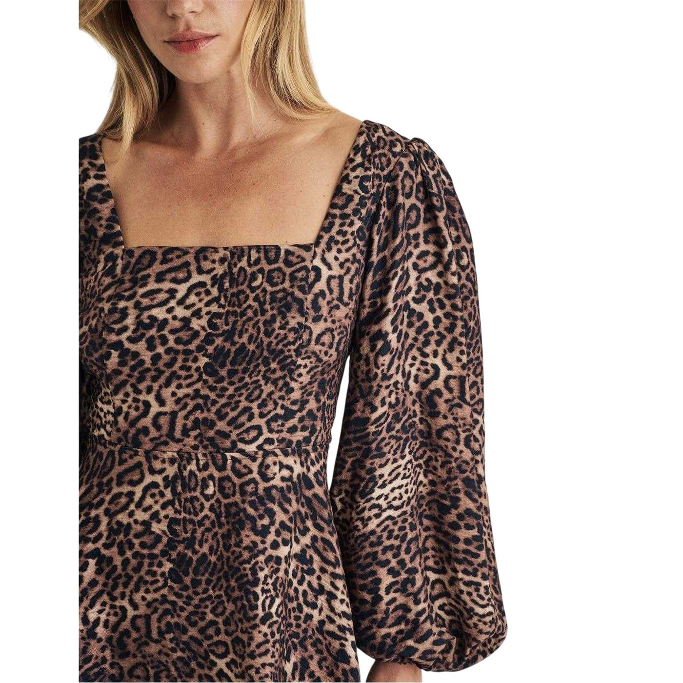 Brown - Side - Nobody's Child Womens-Ladies Loredna Leopard Print Mini Dress