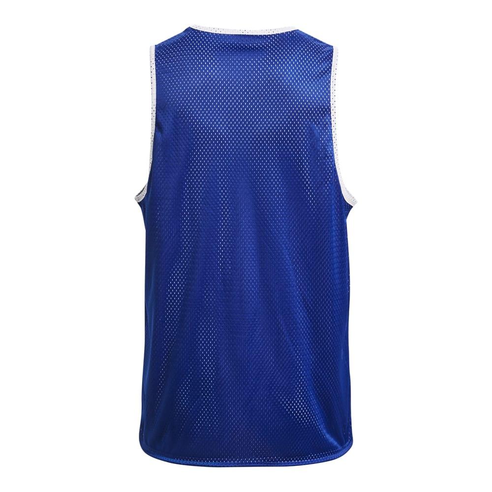 Blue - Back - Under Armour Mens Baseline Reversible Jersey