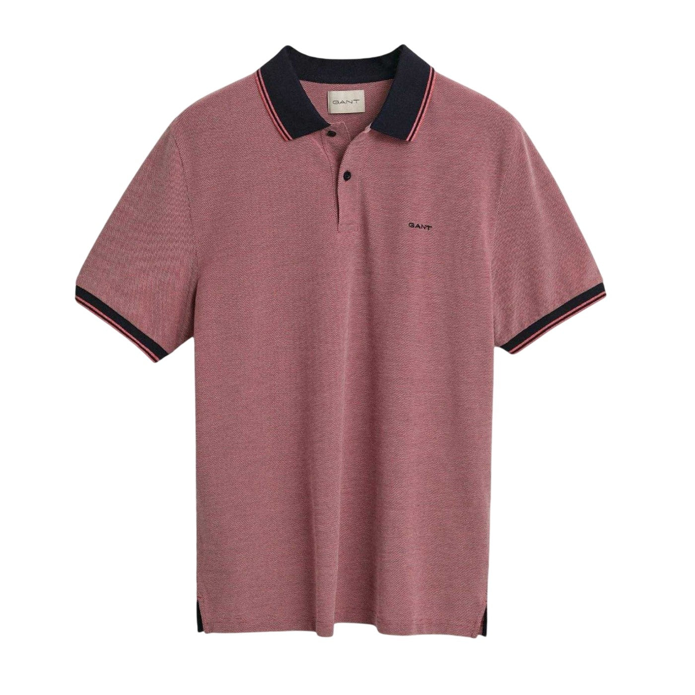 Red - Front - Gant Mens Oxford Short-Sleeved Polo Shirt