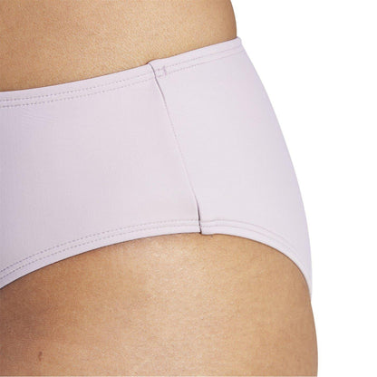 Purple - Lifestyle - Adidas Womens-Ladies Icons High Waist Bikini Bottoms