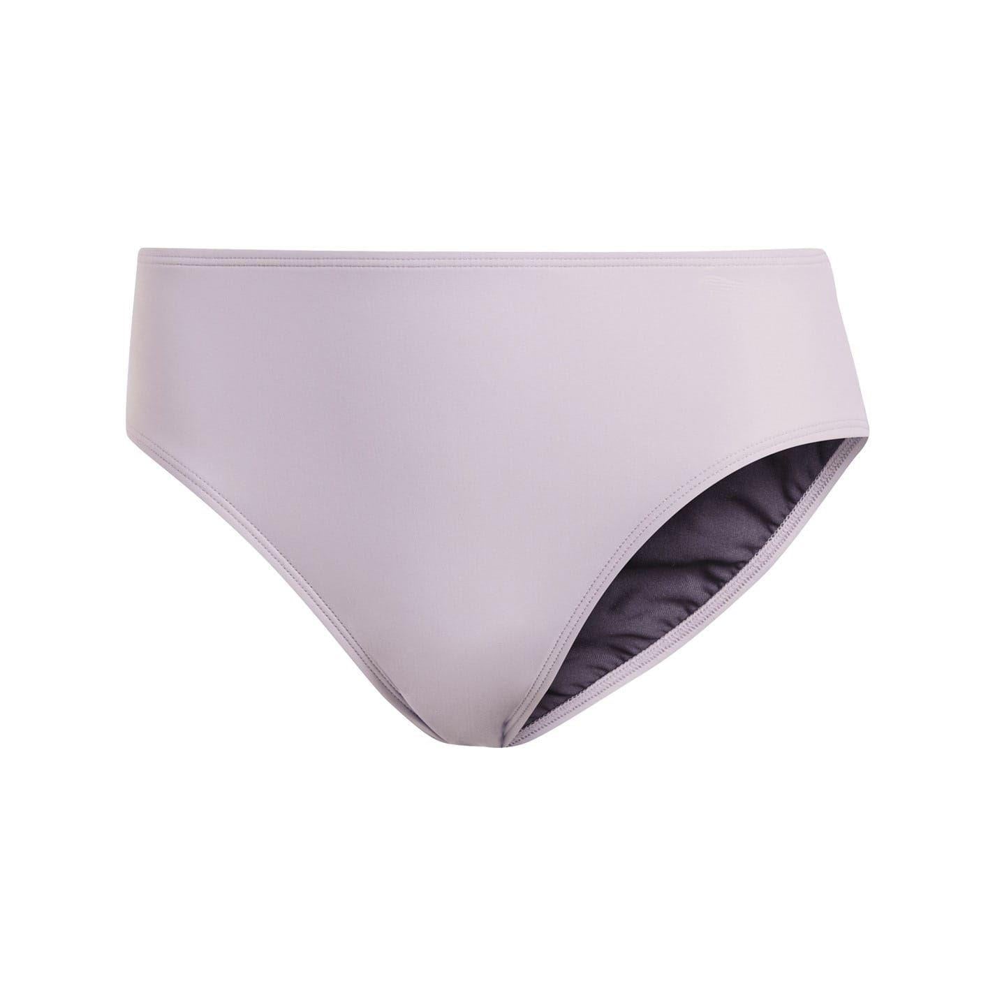 Purple - Front - Adidas Womens-Ladies Icons High Waist Bikini Bottoms
