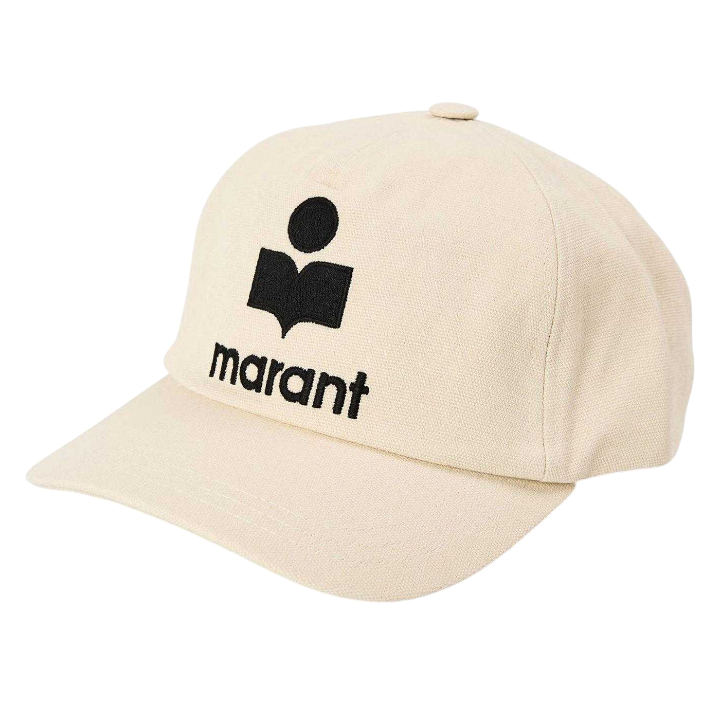 Ecru - Front - Isabel Marant Womens-Ladies Tyron Contrast Logo Cotton Cap
