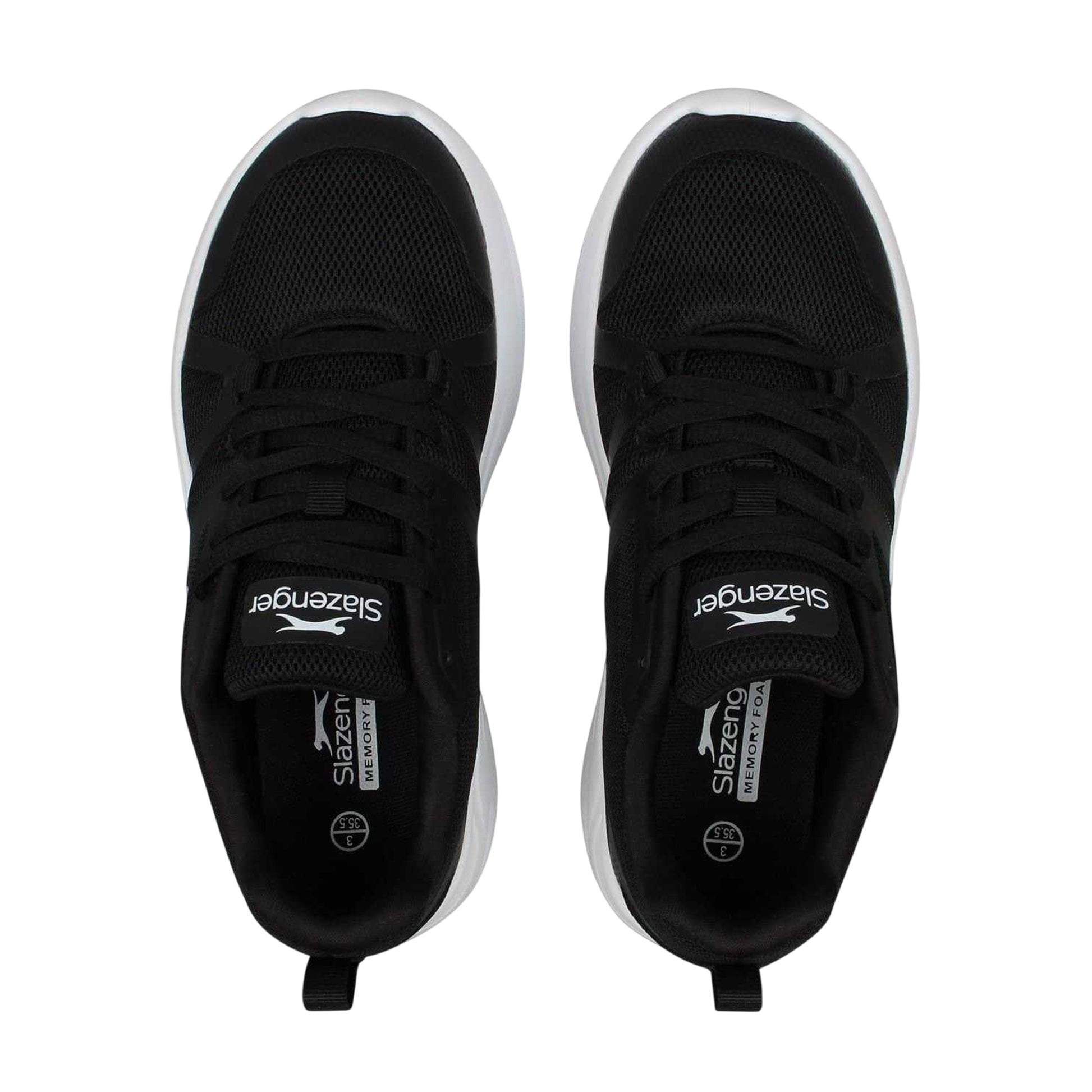 Black-White - Lifestyle - Slazenger Womens-Ladies Spinner Trainers