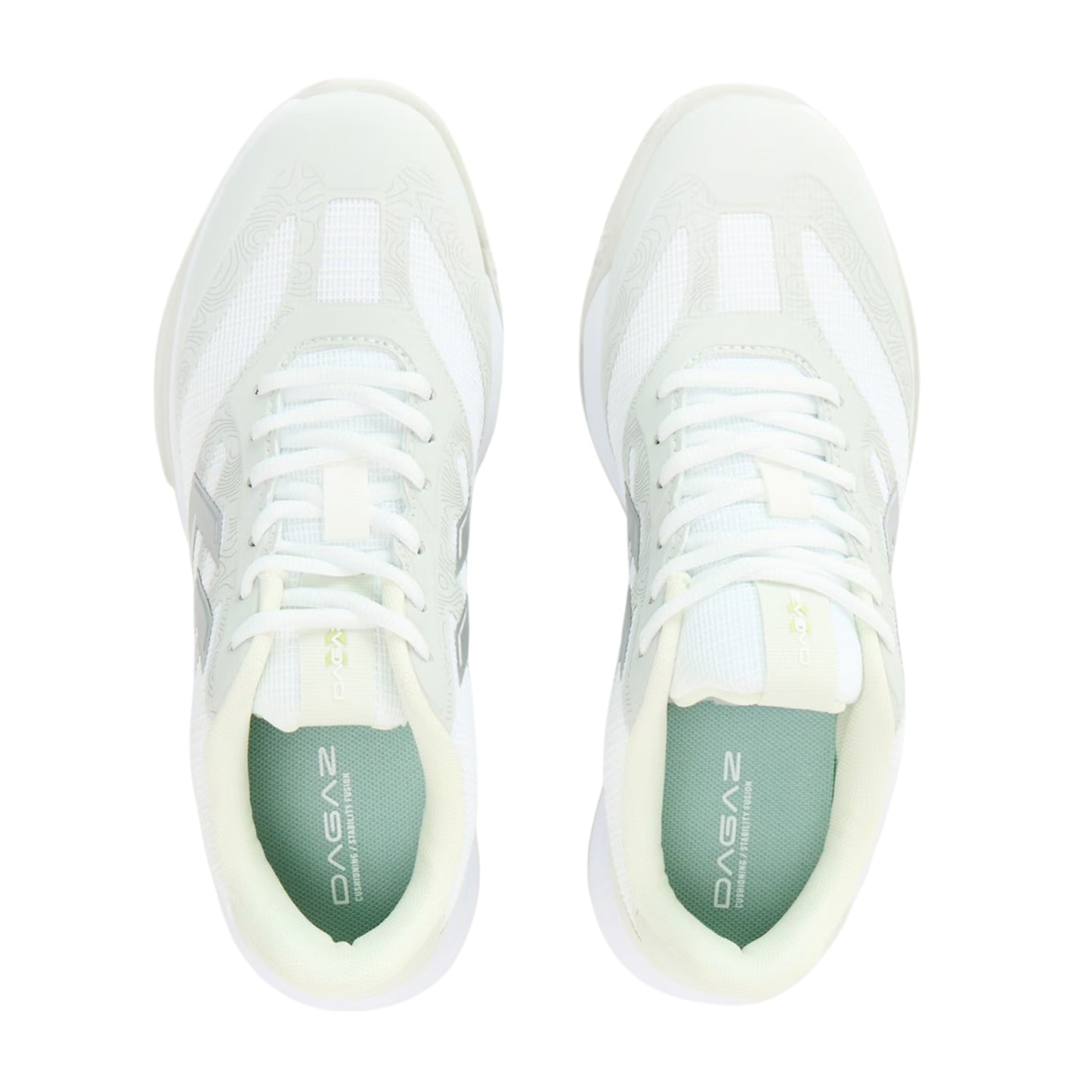 White-Grey - Side - Hummel Womens-Ladies Dagaz V Mesh Trainers