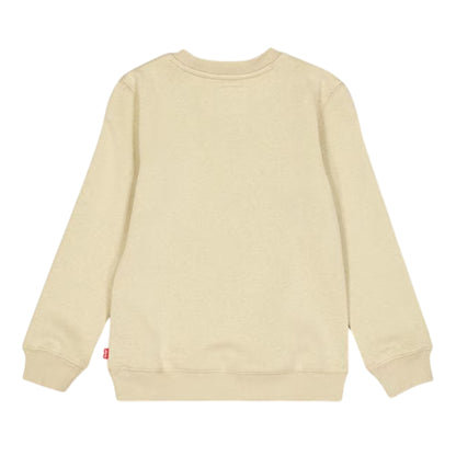 White-Red - Back - Levis Childrens-Kids Batwing Logo Crew Neck Sweatshirt