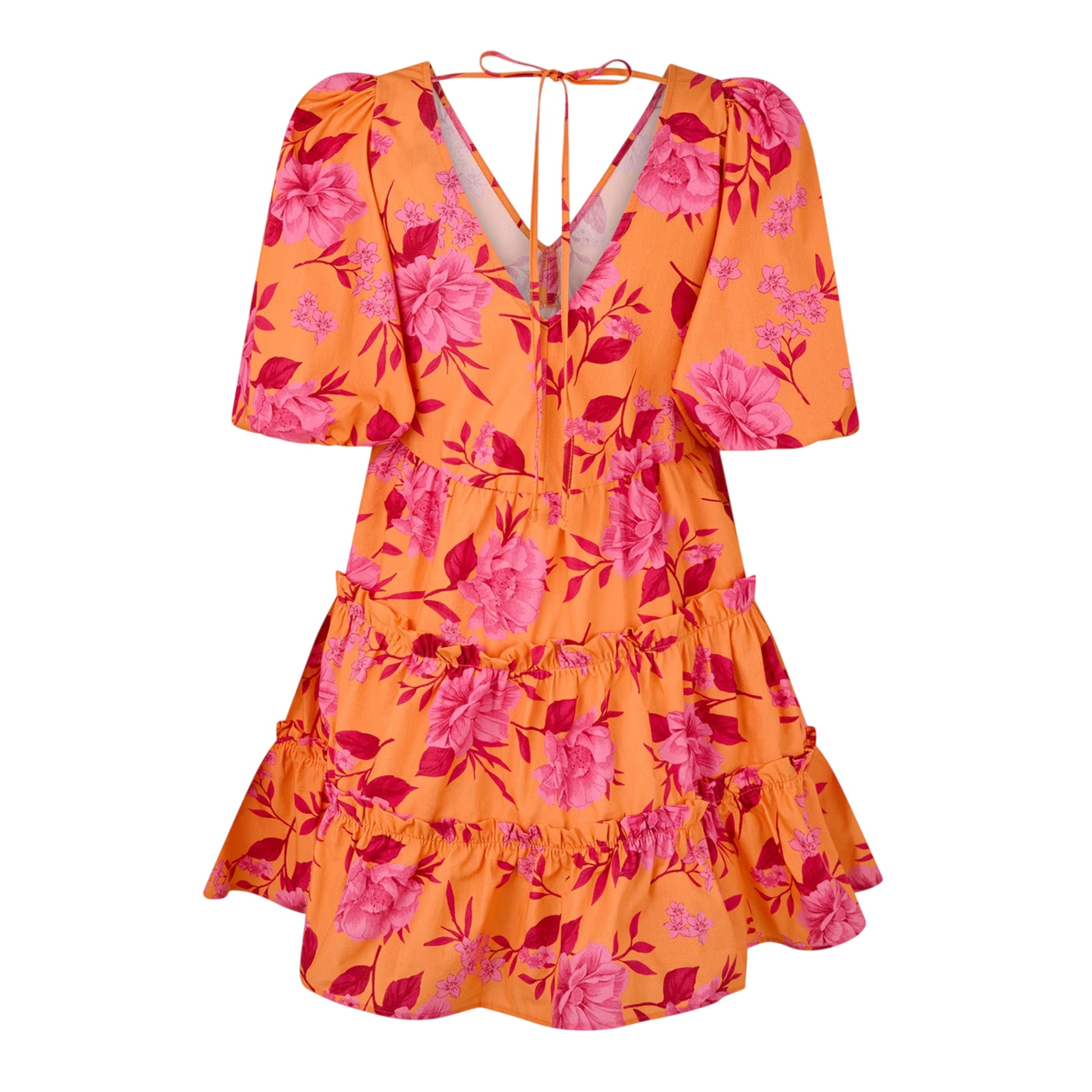 Pink - Back - Nobody's Child Womens-Ladies Floral Mini Dress