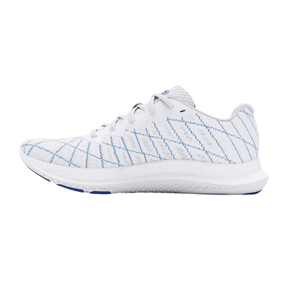 White - Back - Under Armour Womens-Ladies Charged Breeze 2 Running Shoes