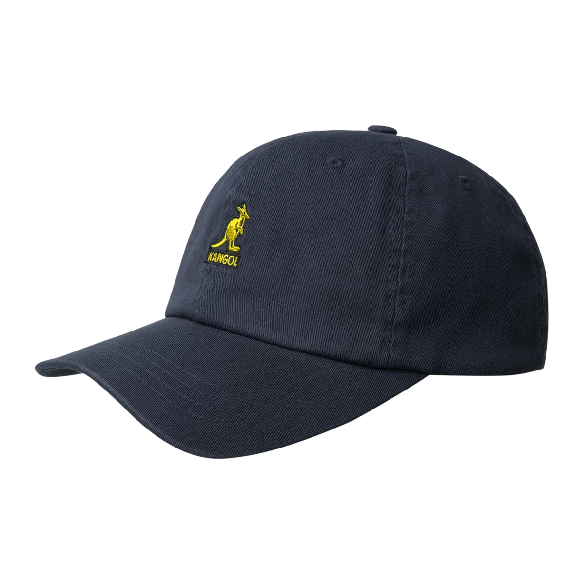 Navy - Front - Kangol Leather Backstrap Baseball Cap