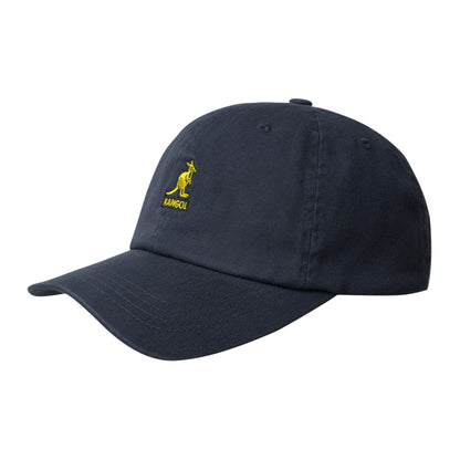 Navy - Front - Kangol Leather Backstrap Baseball Cap