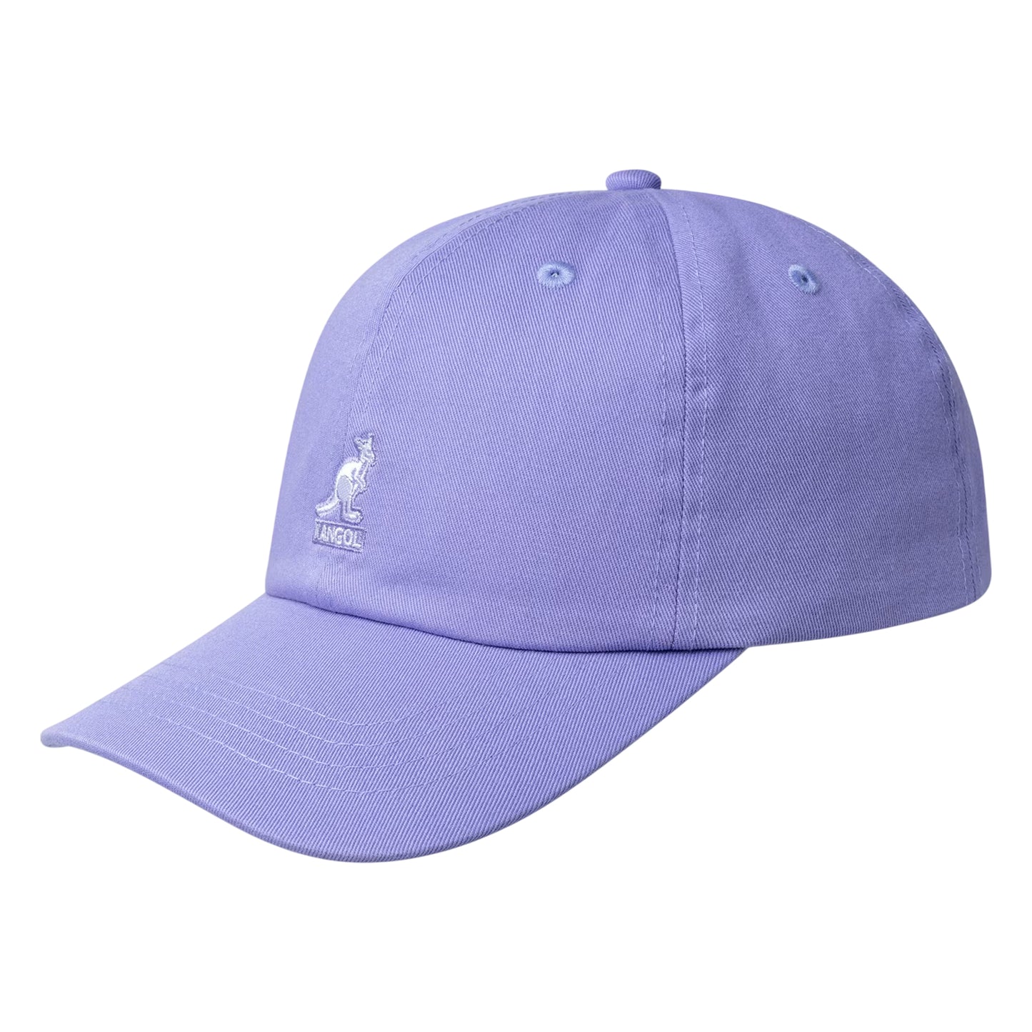 Washed Lilac - Front - Kangol Leather Backstrap Baseball Cap