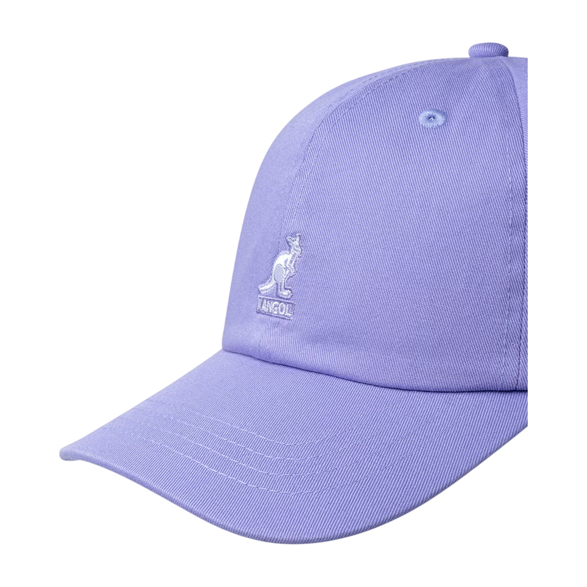 Washed Lilac - Back - Kangol Leather Backstrap Baseball Cap